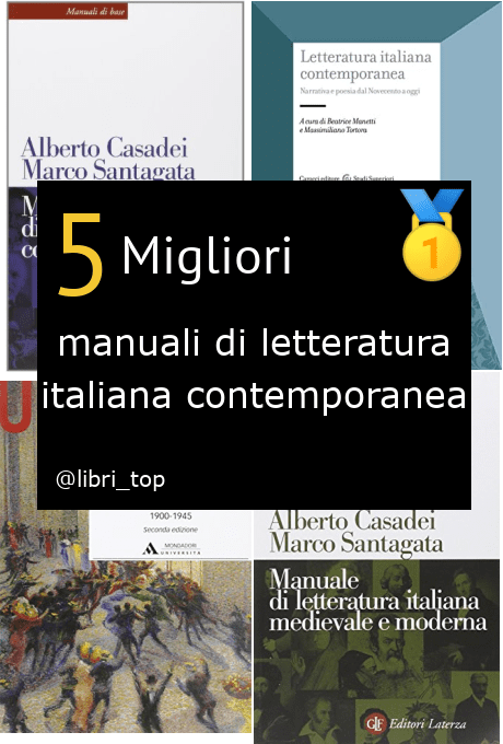 Migliori manuali di letteratura italiana contemporanea