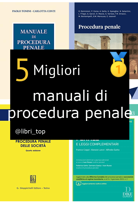 Migliori manuali di procedura penale