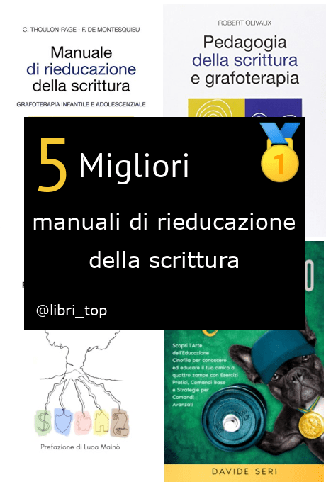 Migliori manuali di rieducazione della scrittura