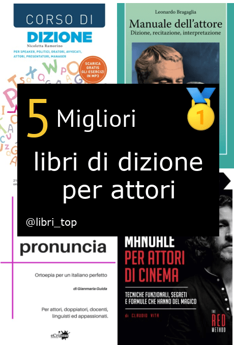 Migliori libri di dizione per attori