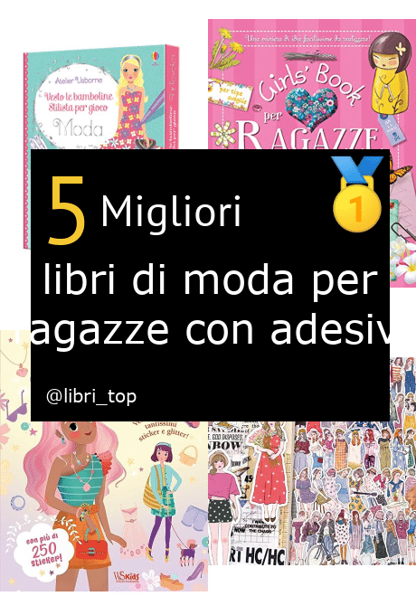 Migliori libri di moda per ragazze con adesivi