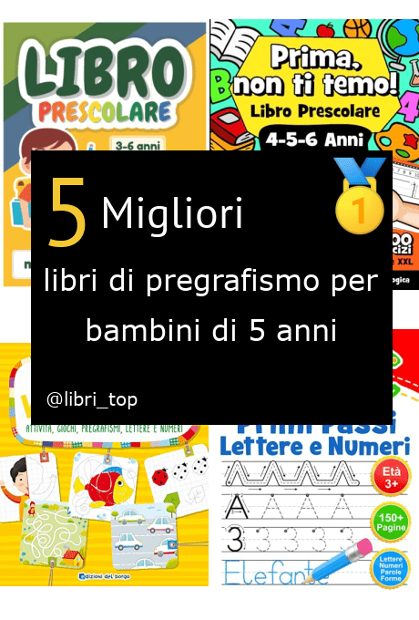 Migliori libri di pregrafismo per bambini di 5 anni