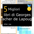 Migliori libri di Georges Vacher de Lapouge
