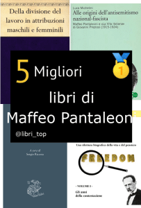 Migliori libri di Maffeo Pantaleoni