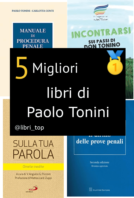 Migliori libri di Paolo Tonini
