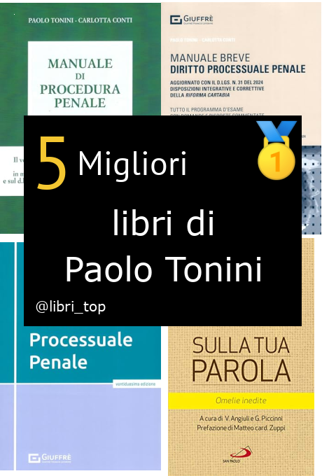 Migliori libri di Paolo Tonini