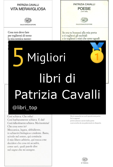 Migliori libri di Patrizia Cavalli